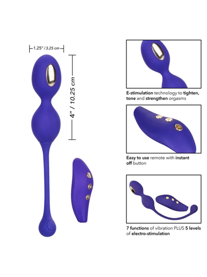 CalExotics Female Sex Toys | Impulse Intimate Estim Remote Dual Kegel Exerciser