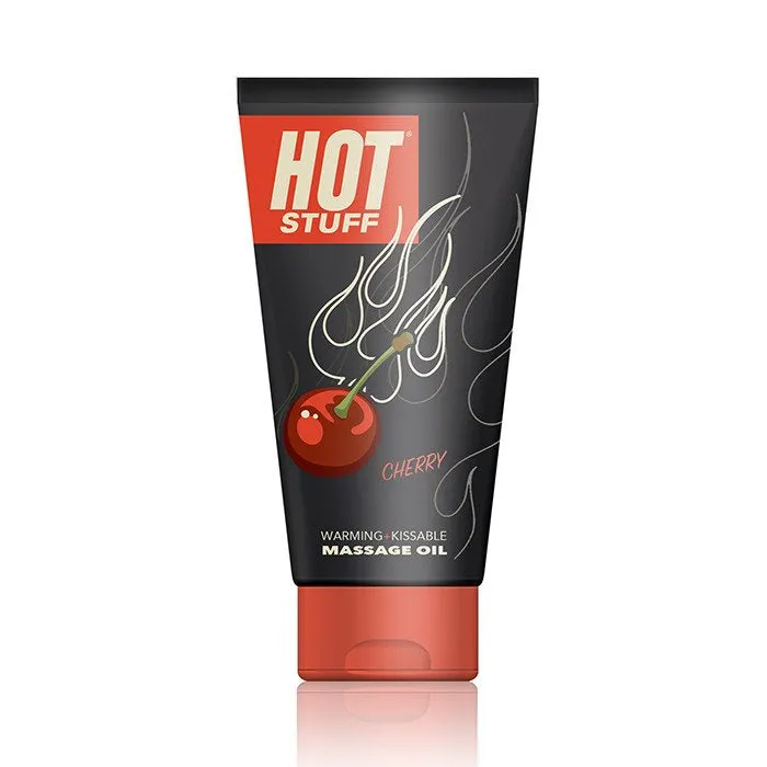 Couples Hot Stuff Warming Massage Oil Cherry 6 Fl Oz Tube Topco
