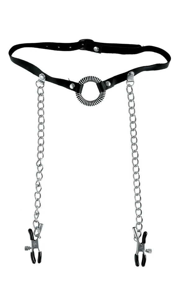Couples Pipedream Fetish Fantasy Series Ltd Ed ORing Gag Nipple Clamps