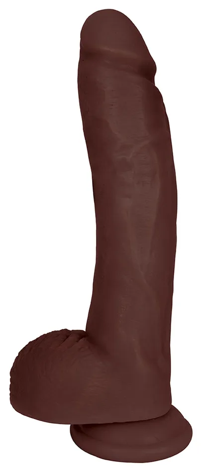 Curve Toys Dildos Jock 10 Dong With Balls Chocolate