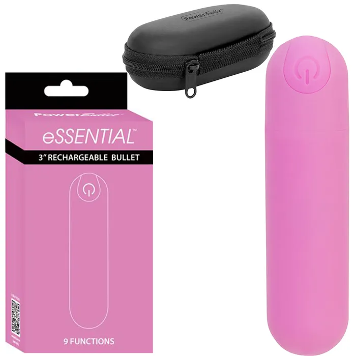 Female Sex Toys | BMS Enterprises BMS Essential Power Bullet Vibrator USB Powerful Finger + FREE CASE Sex Toy
