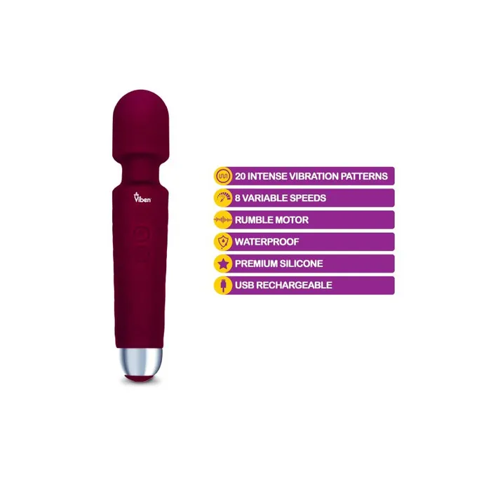 Female Sex Toys | Viben Viben Tempest Wand Body Massager POWERFUL Clitoral Stimulator Couples Sex Toy