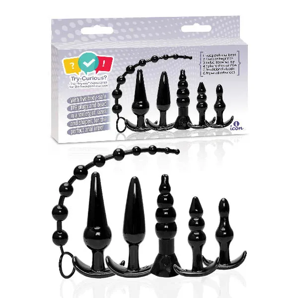 Icon Brands Anal TryCurious Anal Plug Kit