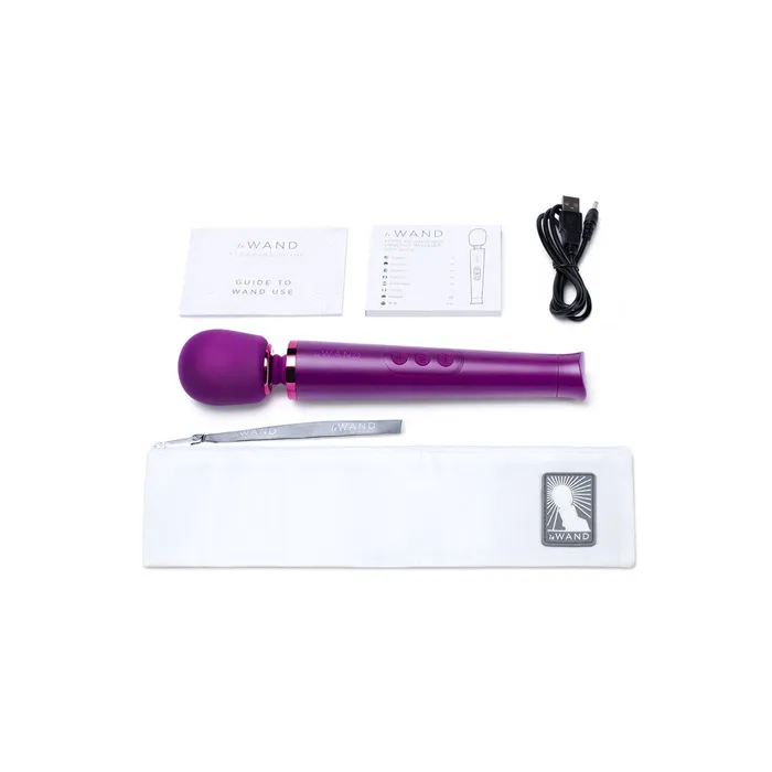 Le Wand Female Sex Toys | Le Wand Petite Rechargeable Vibrating Massager Dark Cherry