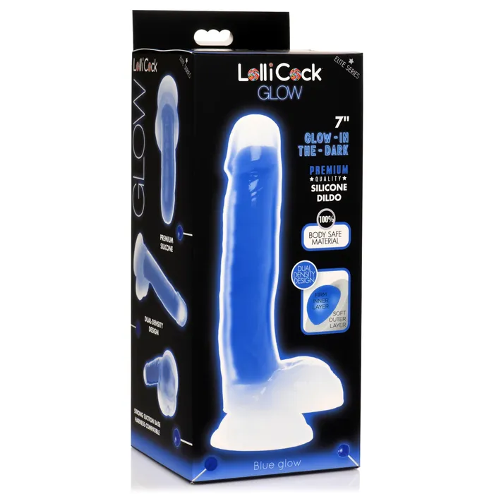Lollicock Female Sex Toys | Ribbed Silicone Blue Dildo