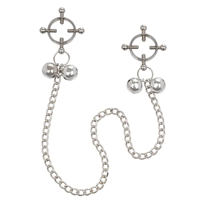 Nipple Clitoral Toys Nipple Grips 4Point Nipple Press With Bells CalExotics