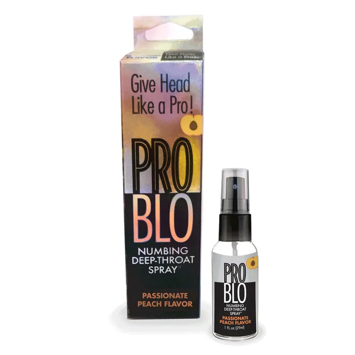 ProBlo Deep Throat Spray Peach Little Genie Male Sex Toys