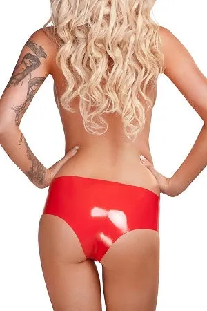 Saxenfelt Latex Crotchless Ladies Hipster Brief Red Large Saxenfelt Vibrators