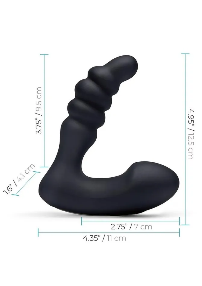 Blue Line CandB Gear Blue Line Prodder Silicone Rechargeable Sphincter Training Remote Controlled Prostate Stimulator | Anal