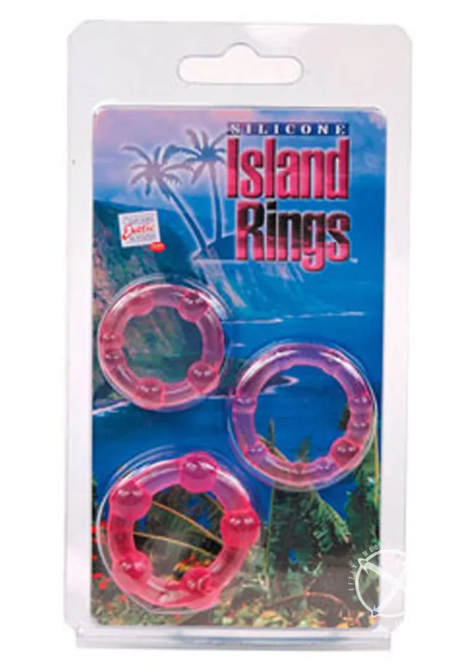 California Exotic Novelties, Llc Vibrators | Silicone Island Rings-Pink