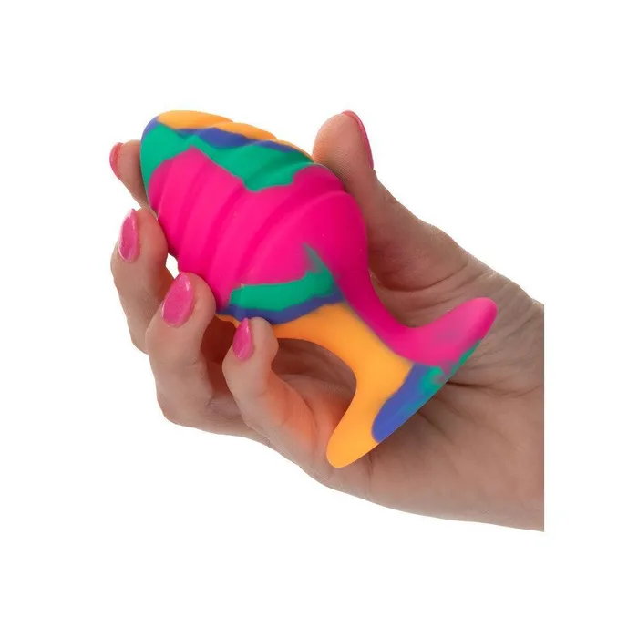 Cheeky Large Swirl Tie Dye Butt Plug | Toy Joy Sex Toys Anal