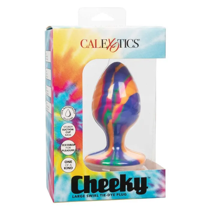 Cheeky Large Swirl Tie Dye Butt Plug | Toy Joy Sex Toys Anal