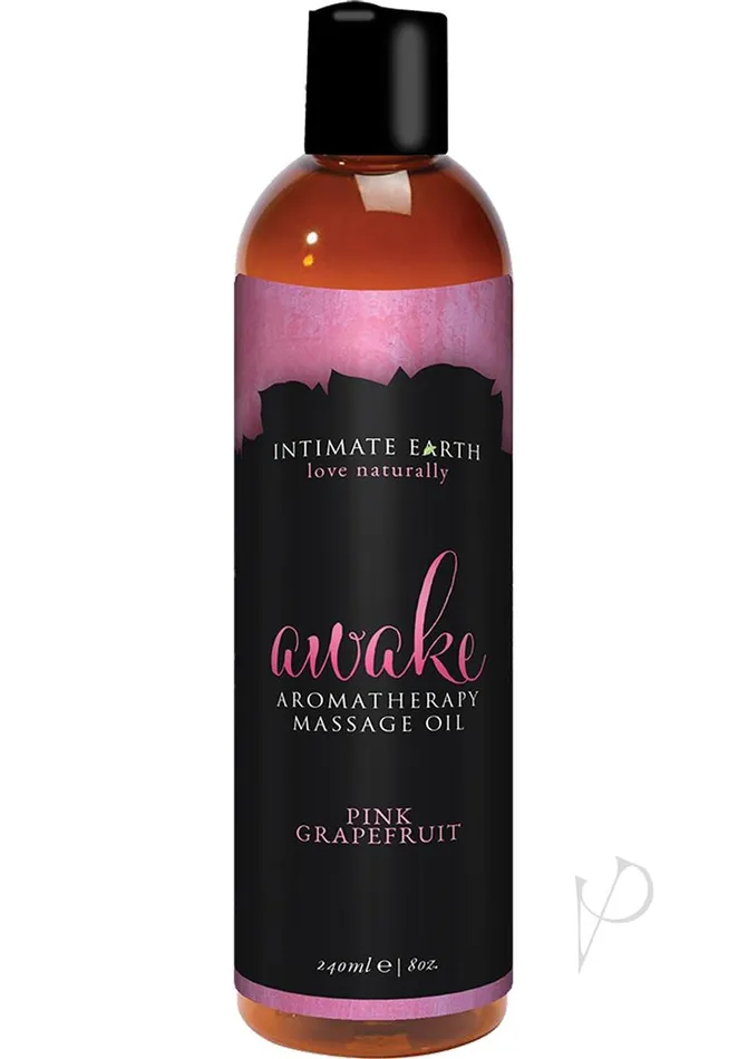 Couples | Intimate Earth Awake Aromatherapy Massage Oil Pink Grapefruit - Intimate Earth