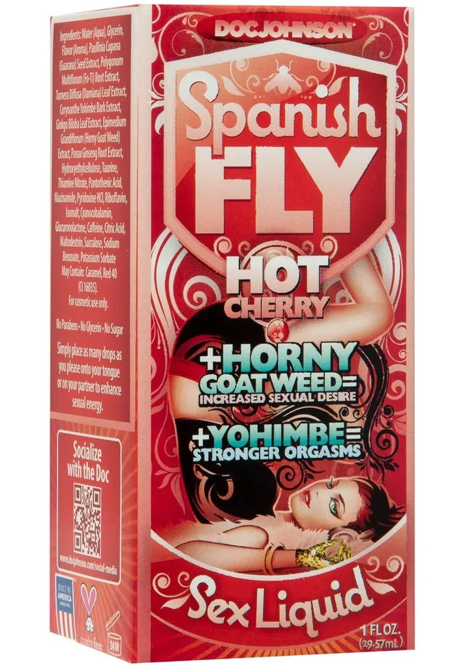 Couples | Spanish Fly Sex Drops Hot Cherry - Doc Johnson