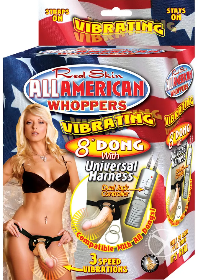 Female Sex Toys Nasswalk All American Whopper Vib 8 WHarness