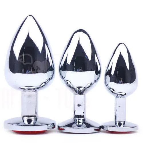 Happy-Toys Anal | Diamond Jewel Large Medium Small Anal Butt Anal Plug Dildo Sex Toy Waterproof Red Happy-Toys Anal | Diamond Jewel Large Medium Small Anal Butt Anal Plug Dildo Sex Toy Waterproof Red