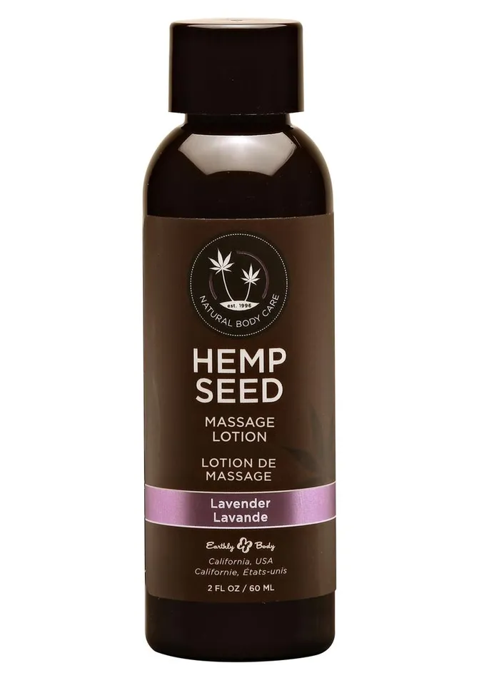 Hemp Seed Body Care Couples Earthly Body Hemp Seed Massage Lotion Lavender