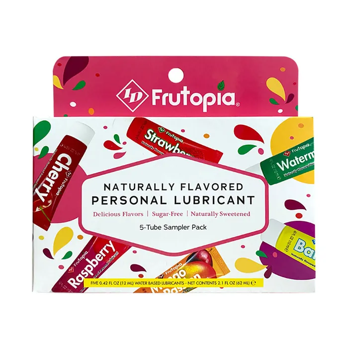 I.D. Lubricants Enhancers | Frutopia 5-Tube Sampler Pack Assorted Flavors I.D. Lubricants Enhancers | Frutopia 5-Tube Sampler Pack Assorted Flavors