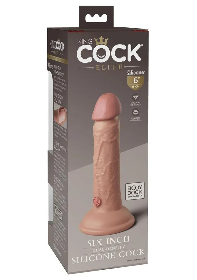 King Cock King Cock Elite Dual Density Silicone Dildo | Female Sex Toys