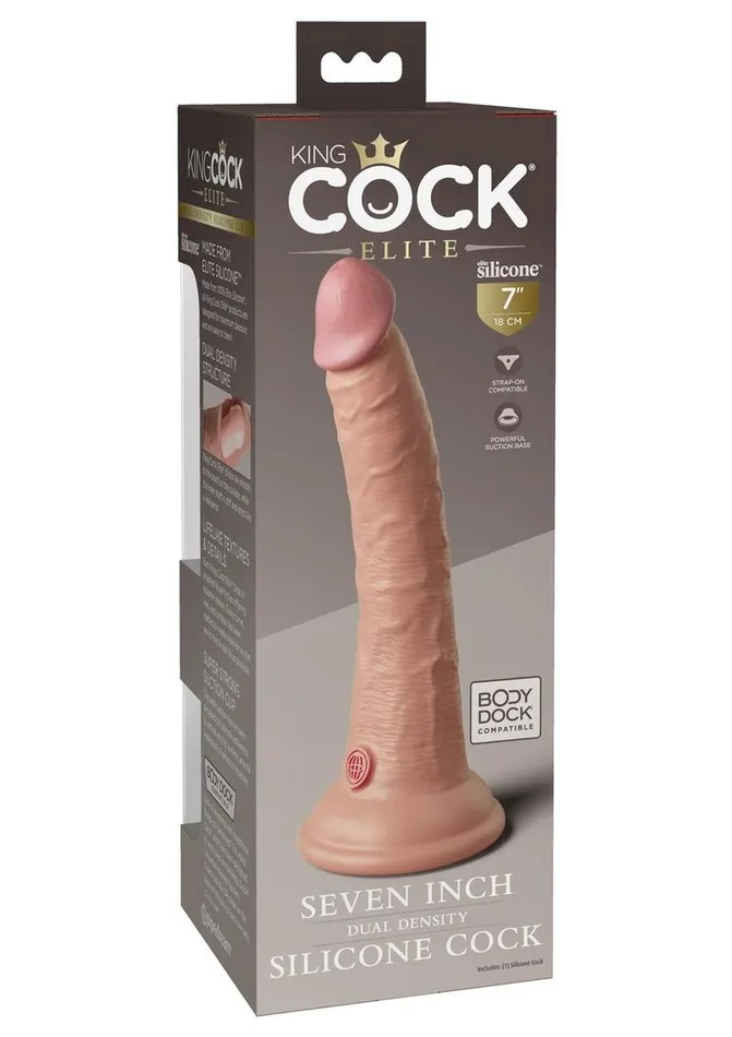 King Cock King Cock Elite Dual Density Silicone Dildo | Female Sex Toys