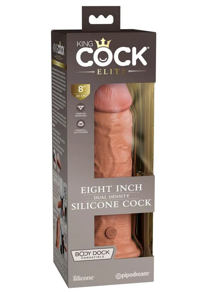 King Cock King Cock Elite Dual Density Silicone Dildo | Female Sex Toys