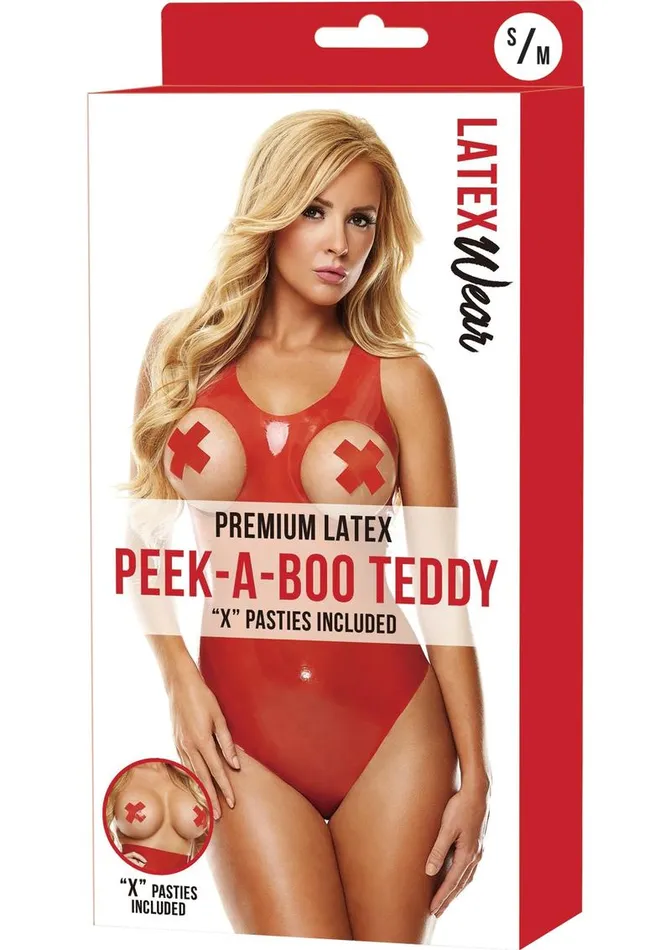 Latexwear Vibrators Premium Latex Peek Teddy WX Pasties