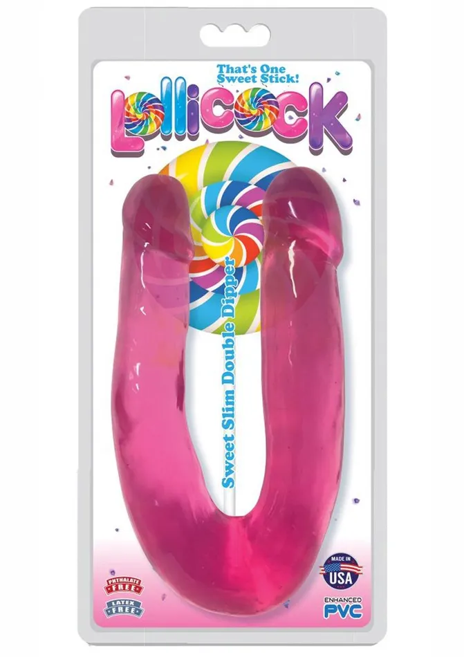 Lollicock Dildos | Lollicock Sweet Slim Double Dipper Double Dildo