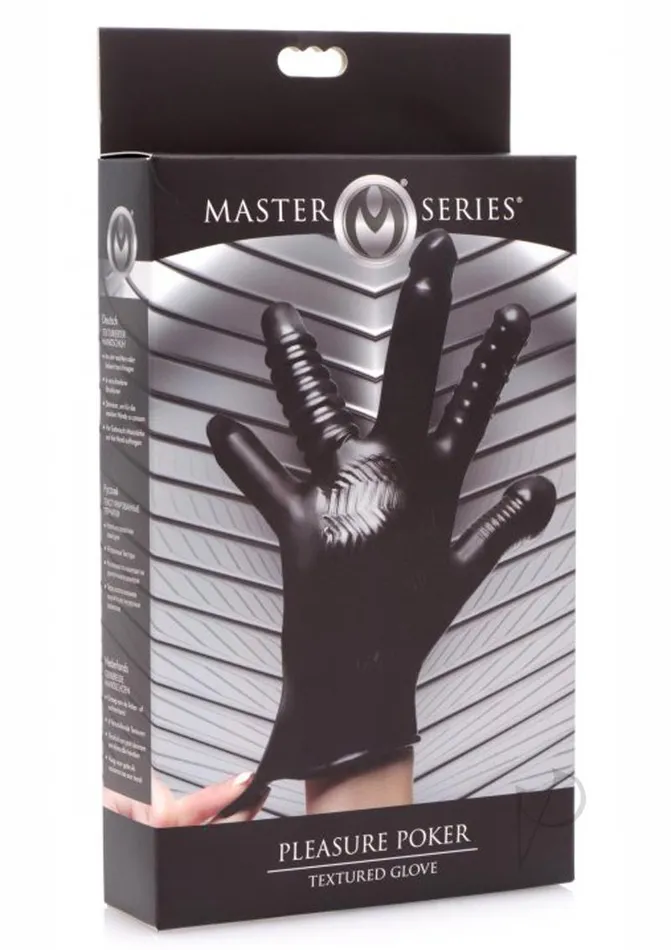 Master Series Male Sex Toys | Master Series Pleasure Poker Textured Glove