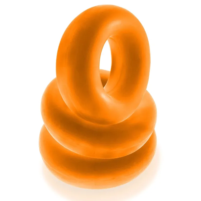 Oxballs Enhancers | Fat Willy 3-Pack Jumbo Cockring - Orange Oxballs Enhancers | Fat Willy 3-Pack Jumbo Cockring - Orange