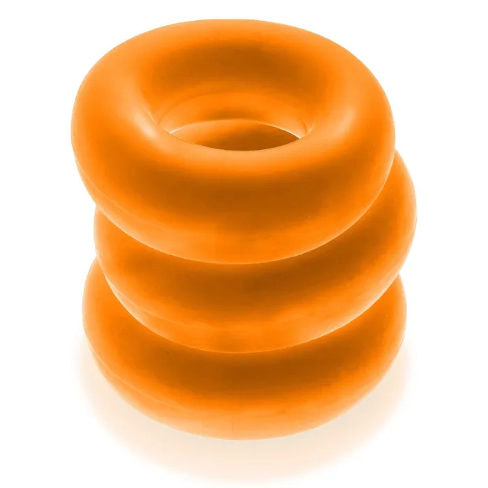 Oxballs Enhancers | Fat Willy 3-Pack Jumbo Cockring - Orange Oxballs Enhancers | Fat Willy 3-Pack Jumbo Cockring - Orange