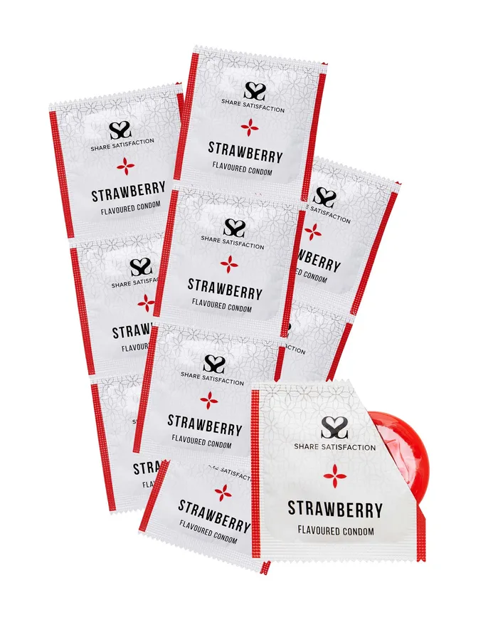 Share Satisfaction Flavoured Condoms 100 Pack | Share Satisfaction Enhancers