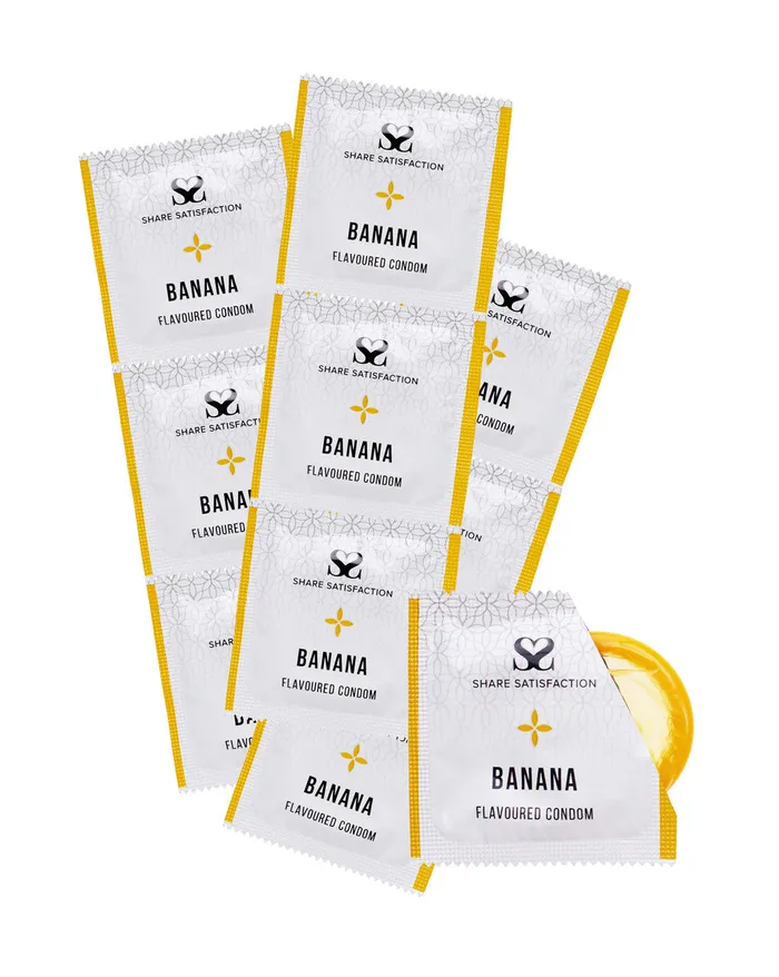 Share Satisfaction Flavoured Condoms 100 Pack | Share Satisfaction Enhancers