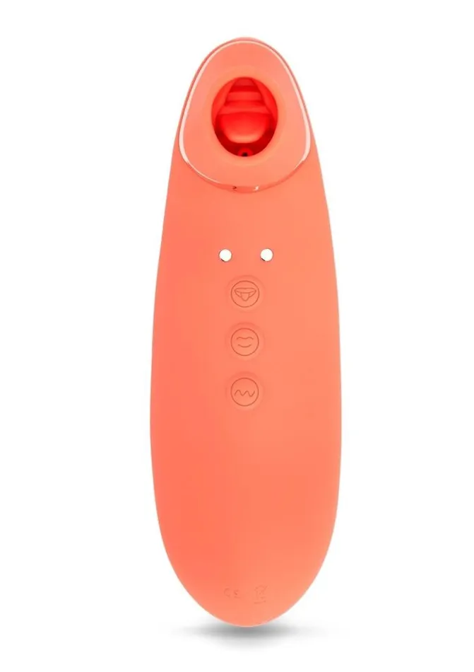 Vibrators Nu Sensuelle Nu Sensuelle Trinitii Triple Action Suction Flickering Silicone Tongue