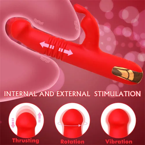 Aimitoy Thrusting G-Spot Rabbit Vibator Cash Purple | Vibrators
