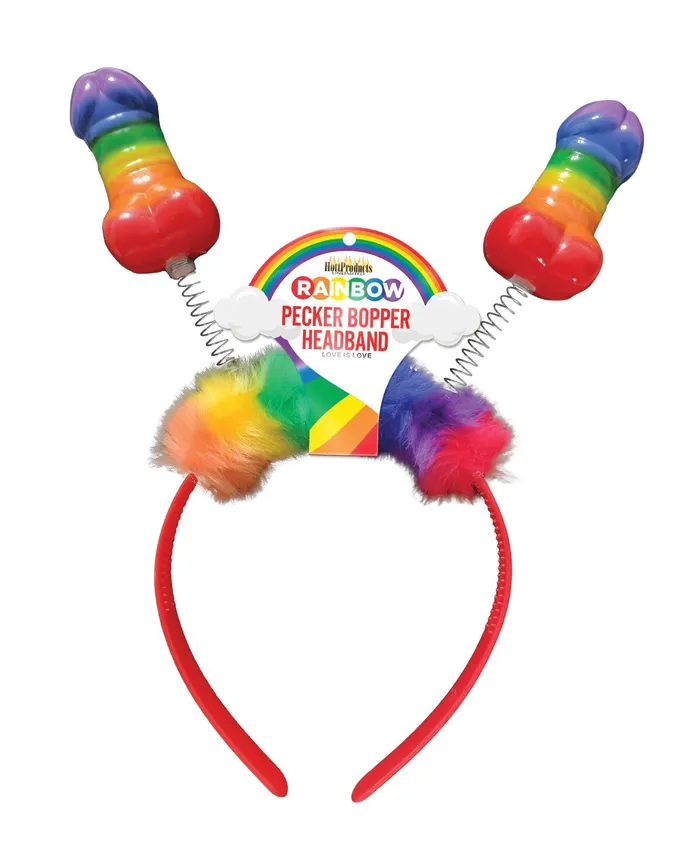 Anal Hott Products Rainbow Pecker Bopper Headband