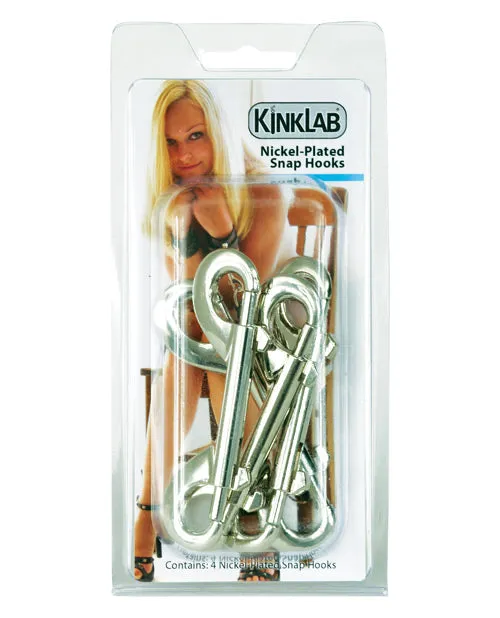Kinklab Male Sex Toys | KinkLab Nickel Plated Snap Hooks - Pack of 4