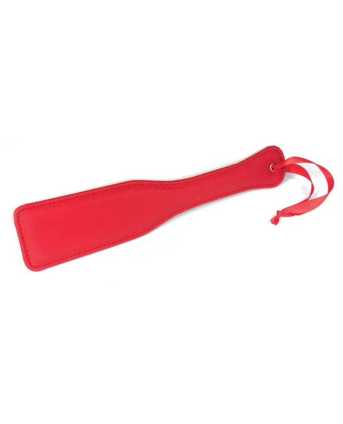 Vibrators Spartacus PU Paddle wReverse Plush Red Spartacus